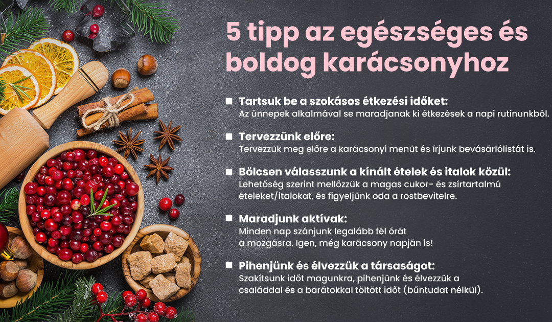 5 tipp az egészséges és boldog karácsonyhoz